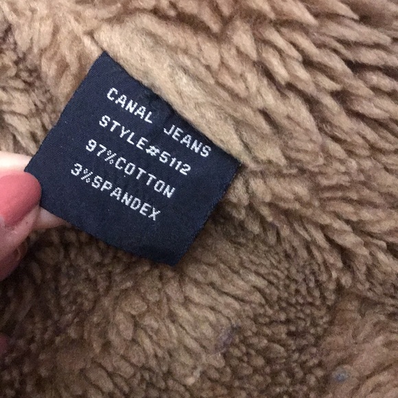 Canal Jeans Vintage Blue/Brown Denim/Sherpa Jacket Size S. Used in mint cond. - Picture 5 of 9